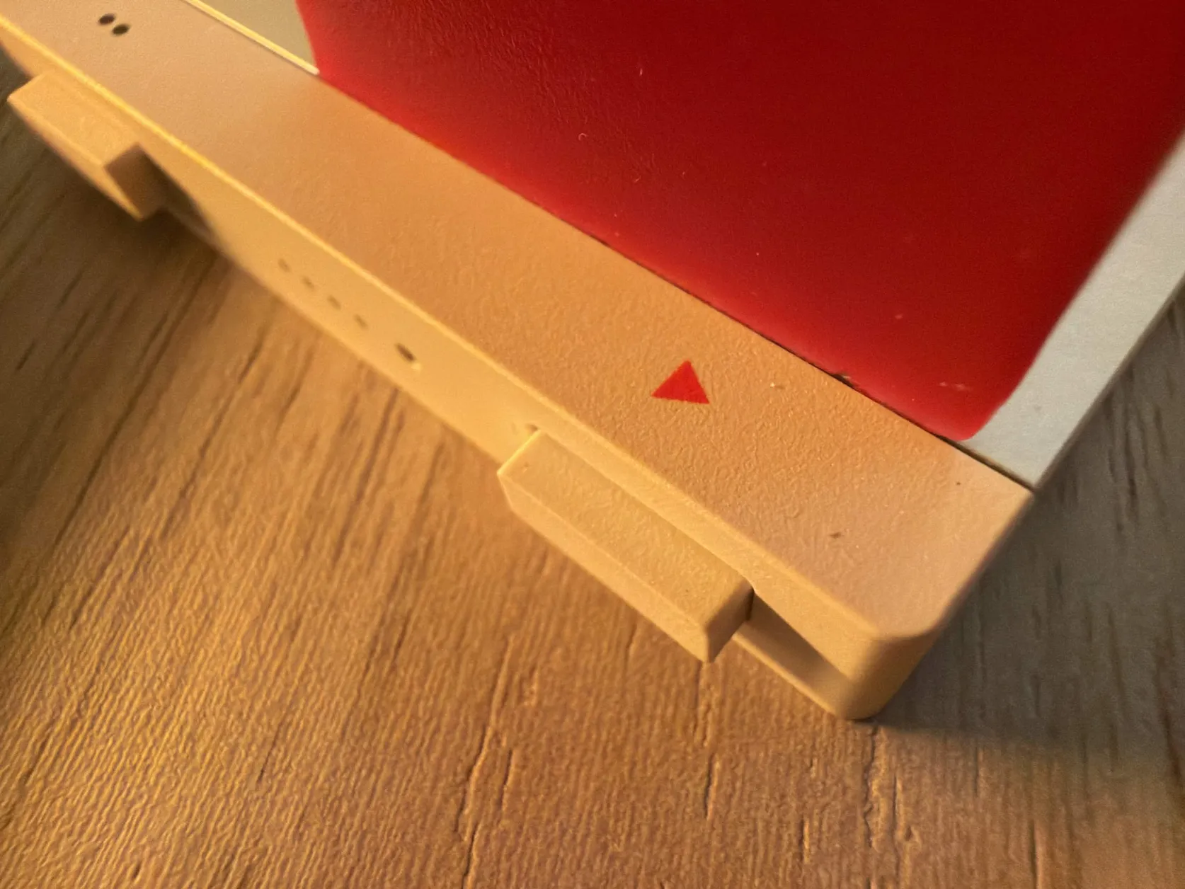The white side piece seam on the SP-1 case
